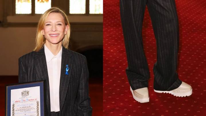 Cate Blanchett Styles Platform Stella McCartney Shoes for Latest Honor