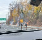 Brush Fire Ignites Along Route 208 In Fair Lawn