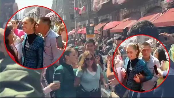 VIDEO: Hombre acosa a la presidenta Claudia Sheinbaum