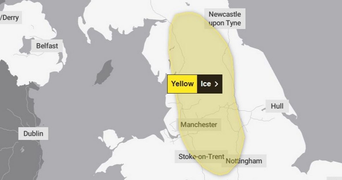 11-hour ice alert issued for North East areas as Met Office warns of disruption