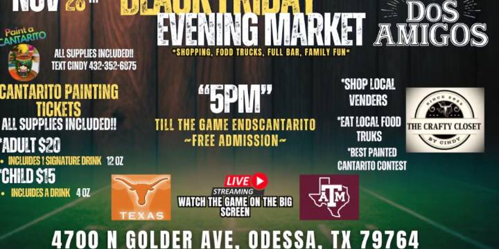 Dos Amigos acogerá un mercado nocturno este Black Friday