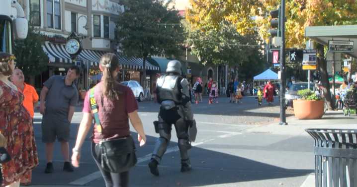 Downtown Chico bustling with activity for annual Treat Street event