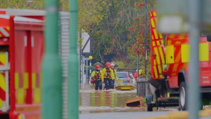 Dozens rescued or evacuated in Wales as Storm Claudia floods Monmouth