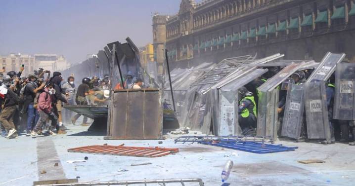 Deja marcha de la ‘gen Z’ 19 detenidos, tres por tentativa de homicidio