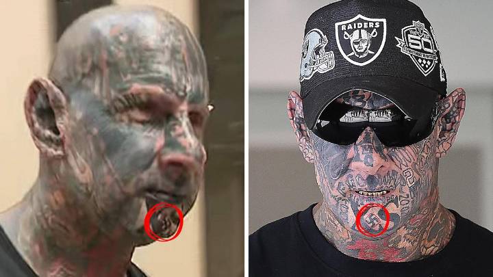 Dayne Brajkovich: Perth bikie tweaks swastika tattoo and colours in bottom lip to stay out of trouble with law