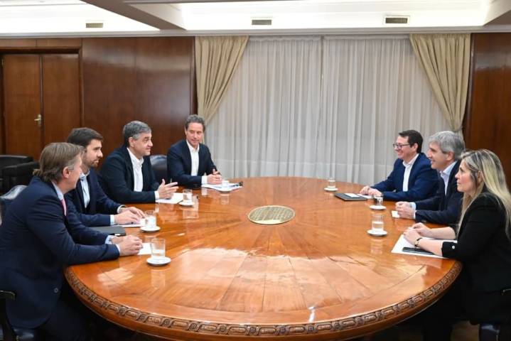 Sin acuerdo. Jorge Macri le llevó a Luis Caputo el reclamo por los fondos de la coparticipación de la Ciudad