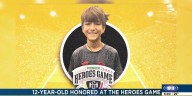 Northwest Iowa 12-year-old recognized for his heroic actions at ‘Heroes Game’