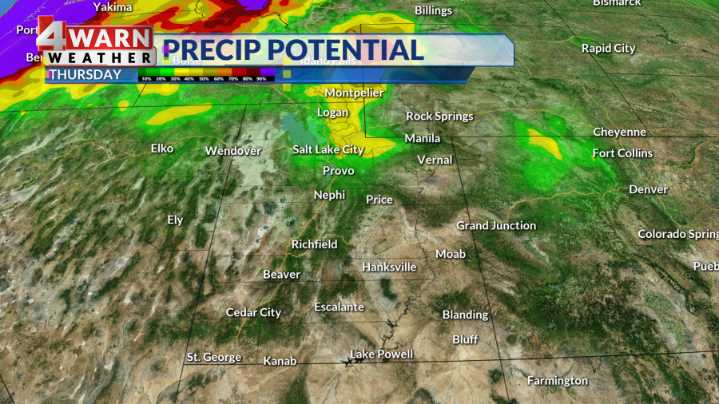 Mostly sunny skies but cold front arrives Wednesday night