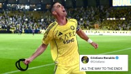 Football Cristiano Ronaldo Reacts After Scoring Winner For Al