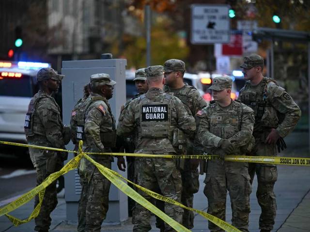 Two National Guard members shot near White House