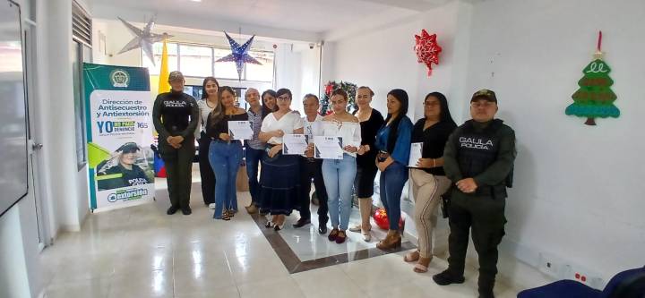 Cuarto Encuentro Antiextorsión dictado por el GAULA de la Policía Putumayo