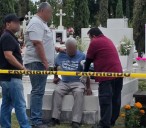 Cae a pozo de dos metros en el panteón y vive para contarlo