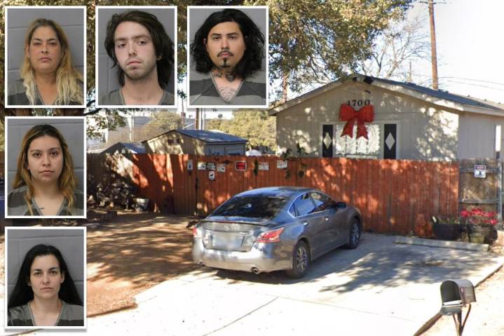 Texas woman found chained in backyard of Austin home after allegedly being held captive by five suspects for months