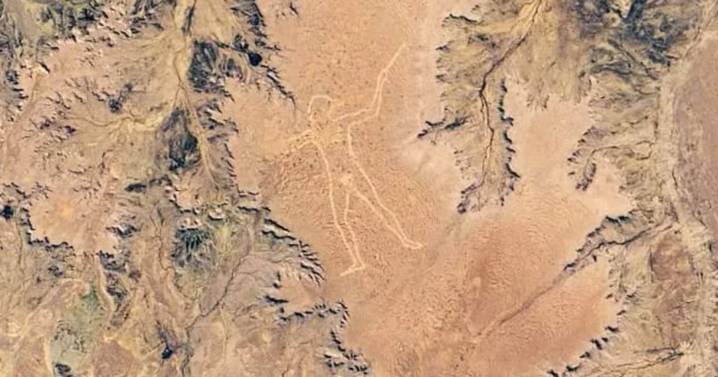 ¿De qué se trata la misteriosa figura humana de más de 3 km que hay en el desierto australiano?