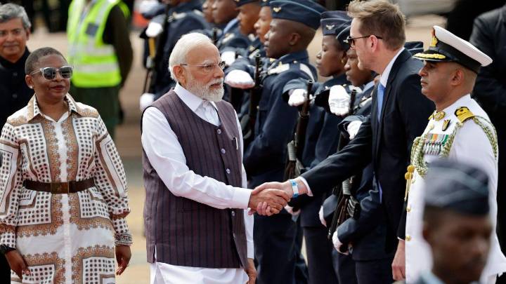 PM Modi arrives in South Africa to attend the G20 Leaders' Summit