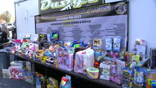 Motorcycle club holds big toy drive for children in Person County