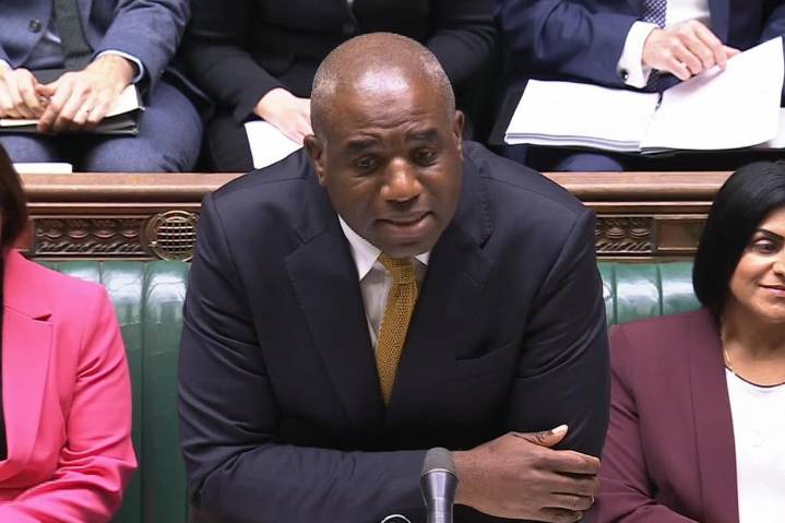 Lammy’s lack of poppy during PMQs branded a ‘disgrace’