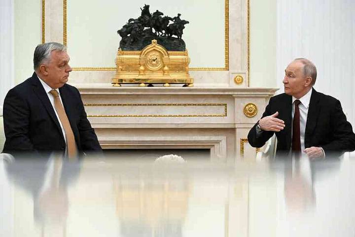 Orbán meets with Putin in Russia