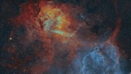 A 'rampaging lion' nebula roars to life in a stunning deep