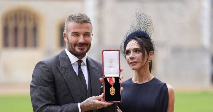 Lady Victoria Beckham pictured for the first time with Sir David Beckham amid huge honour