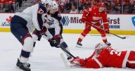 DeBrincat scores in overtime as the Red Wings beat the Blue Jackets 4