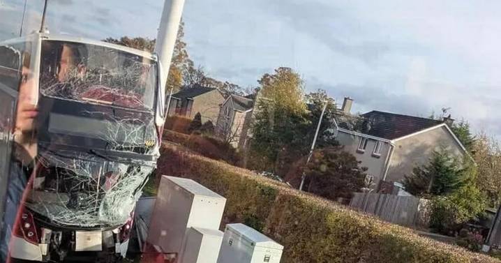 Edinburgh bus passengers in hospital after crash sees front of double