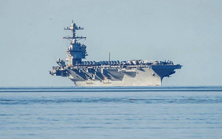 Llega al Caribe el portaaviones estadounidense USS Gerald R. Ford, 'el más grande del mundo'