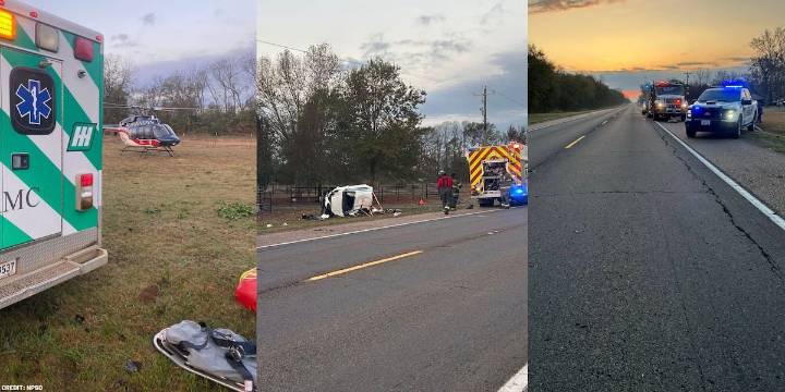 Minden woman airlifted from crash near Powhatan