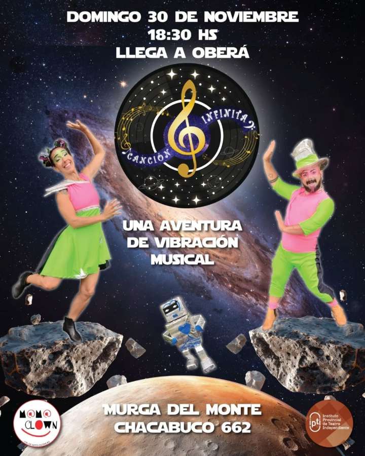 “Canción Infinita”: una propuesta musical y teatral para disfrutar en familia en el Galpón de la Murga