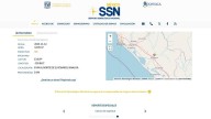 Registra sismo el sur de Sinaloa