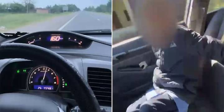 Un hombre manejaba a más de 170 km/h con su hijo sin cinturón en Tucumán: le quitaron la licencia