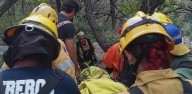 Cortaderas: rescataron a una turista herida tras un accidente en la Cascada Esmeralda