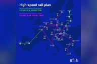 Europe Map Shows 2040 High Speed Rail Plan