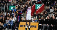 Short-handed Pistons win ninth straight game, beating 76ers 114