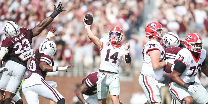 Nate Frazier’s big day leads Dawgs to victory over Mississippi State