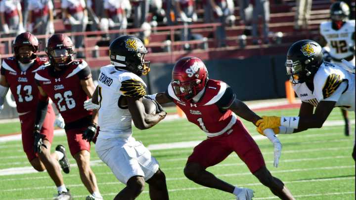 Photos from New Mexico State's homecoming game against Kennesaw State