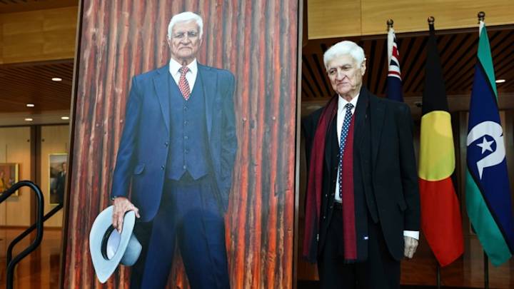 Albanese unveils Bob Katter’s official portrait at Parliament House Member’s Hall