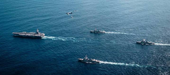 El portaaviones USS Gerald R. Ford entró al mar Caribe, confirmó el Comando Sur