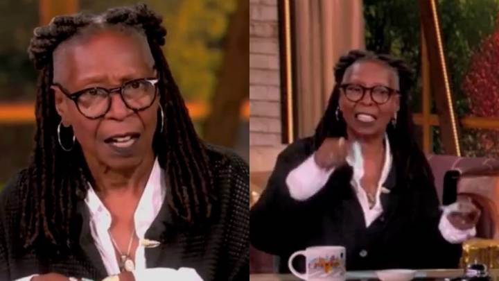 Trump critic and The View host Whoopi Goldberg TEARS UP legal correction on air