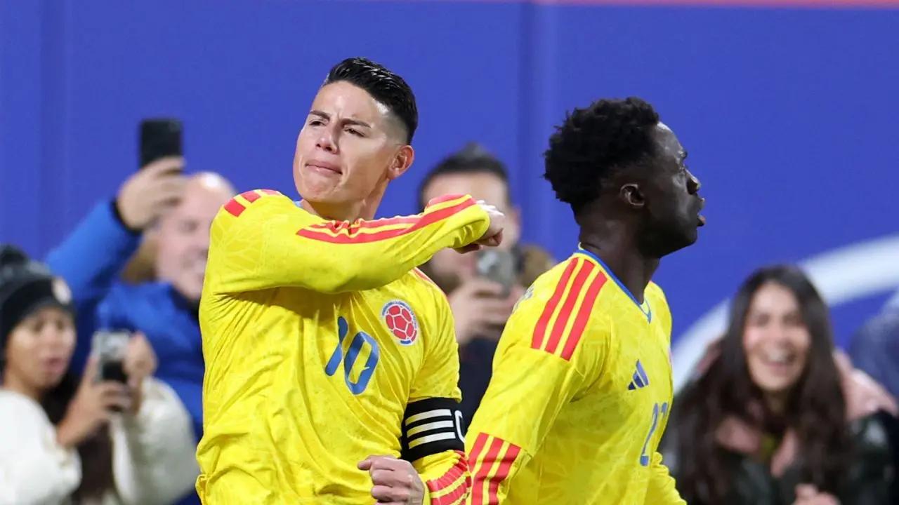 James Rodríguez y un nuevo gol con la Selección Colombia; no falló contra Australia, en Nueva York