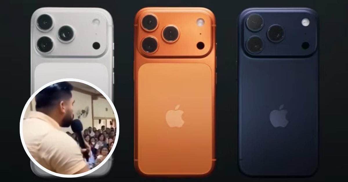 Pastor pide dos iPhone 17 Pro Max 'por mandato divino' durante culto