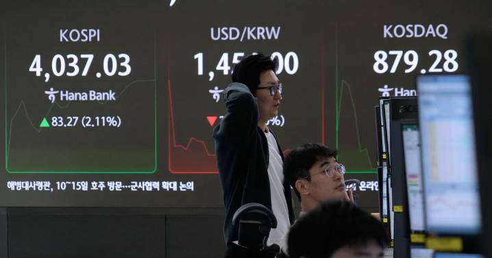 Asian shares advance as tech shares rebound from AI jitters