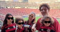 Paolo Guerrero y su familia festejaron el título de Flamengo desde un palco en el Monumental | VIDEO Paolo Guerrero acudió al Monumental y vibró con el triunfo del Flamengo por el título de la Copa Li