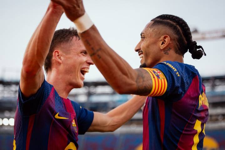 3-1. Raphinha regresa al once y regala el liderato al Barça