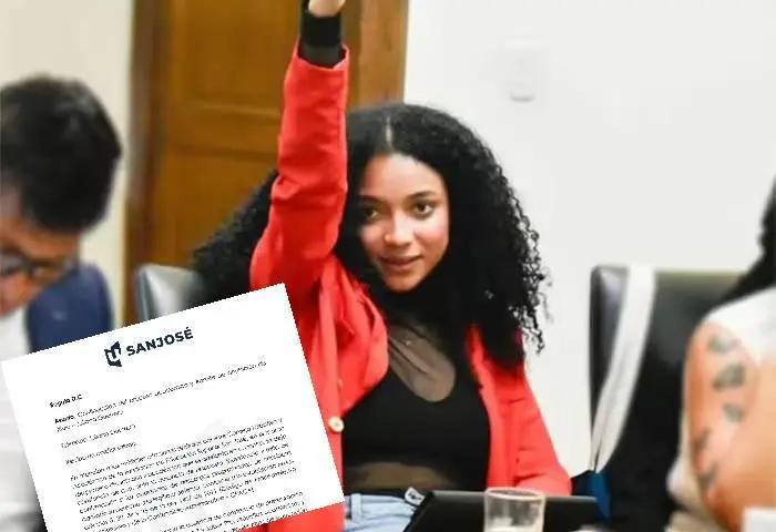 Primicia | La carta de la U. San José notificando a Juliana Guerrero la anulación de su título: dicen que prácticamente nunca estudió en esa institución