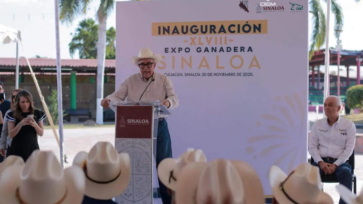 Rocha Moya inaugura la Expo Ganadera Sinaloa 2025 y llama a hacerla un evento familiar