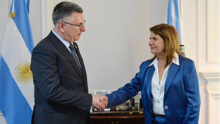 Bullrich recibió al canciller de Israel con "la lucha contra el terrorismo" como eje