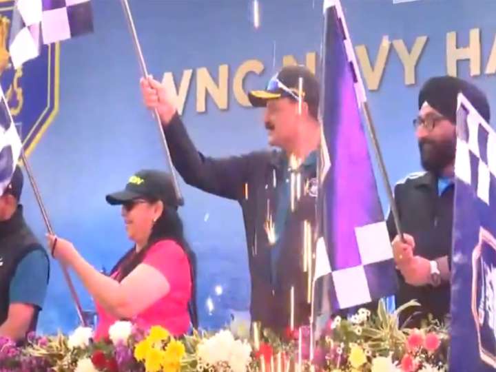 Admiral Dinesh K Tripathi flags off WNC Navy Half Marathon 2025 i