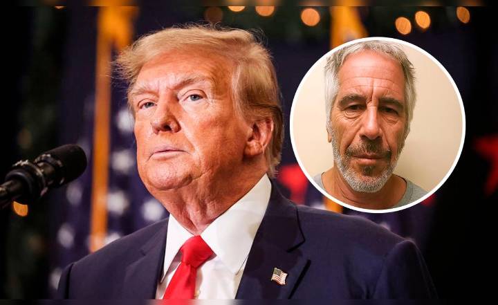 Trump dijo que firmó la ley "para divulgar los archivos de Epstein"