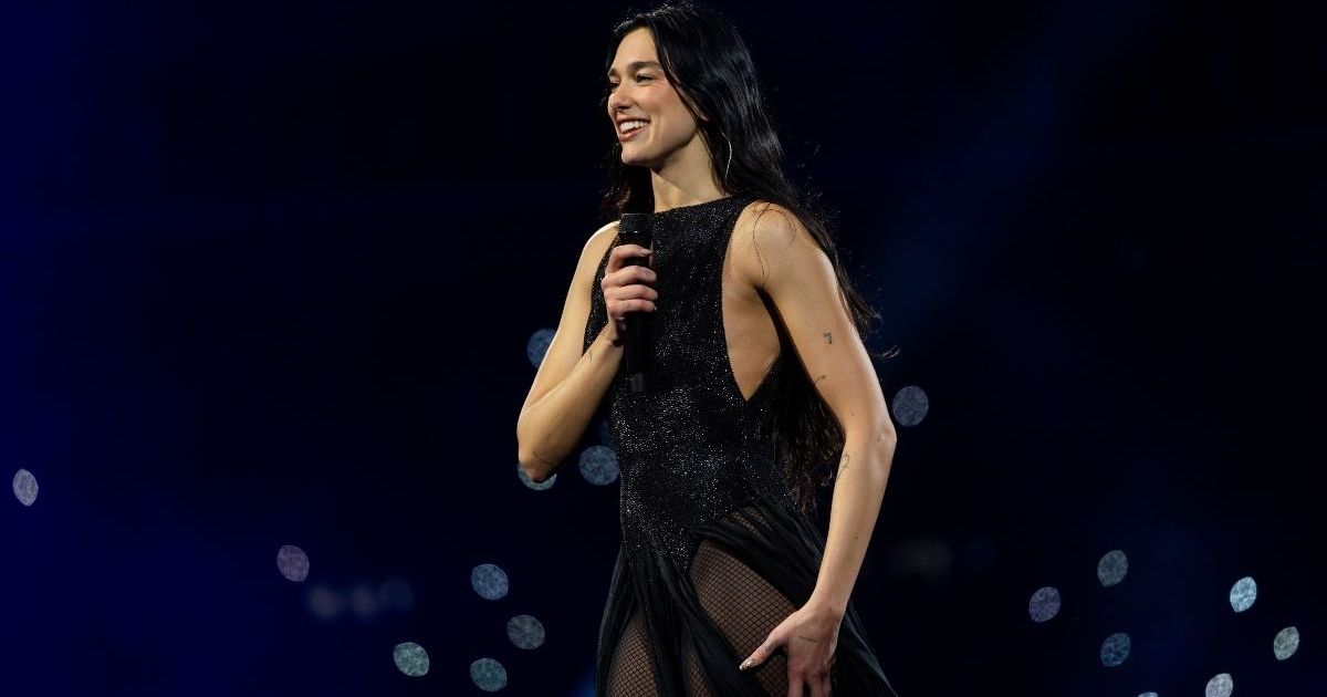 Dua Lipa Slays Black Top With Unique Knot Detailing